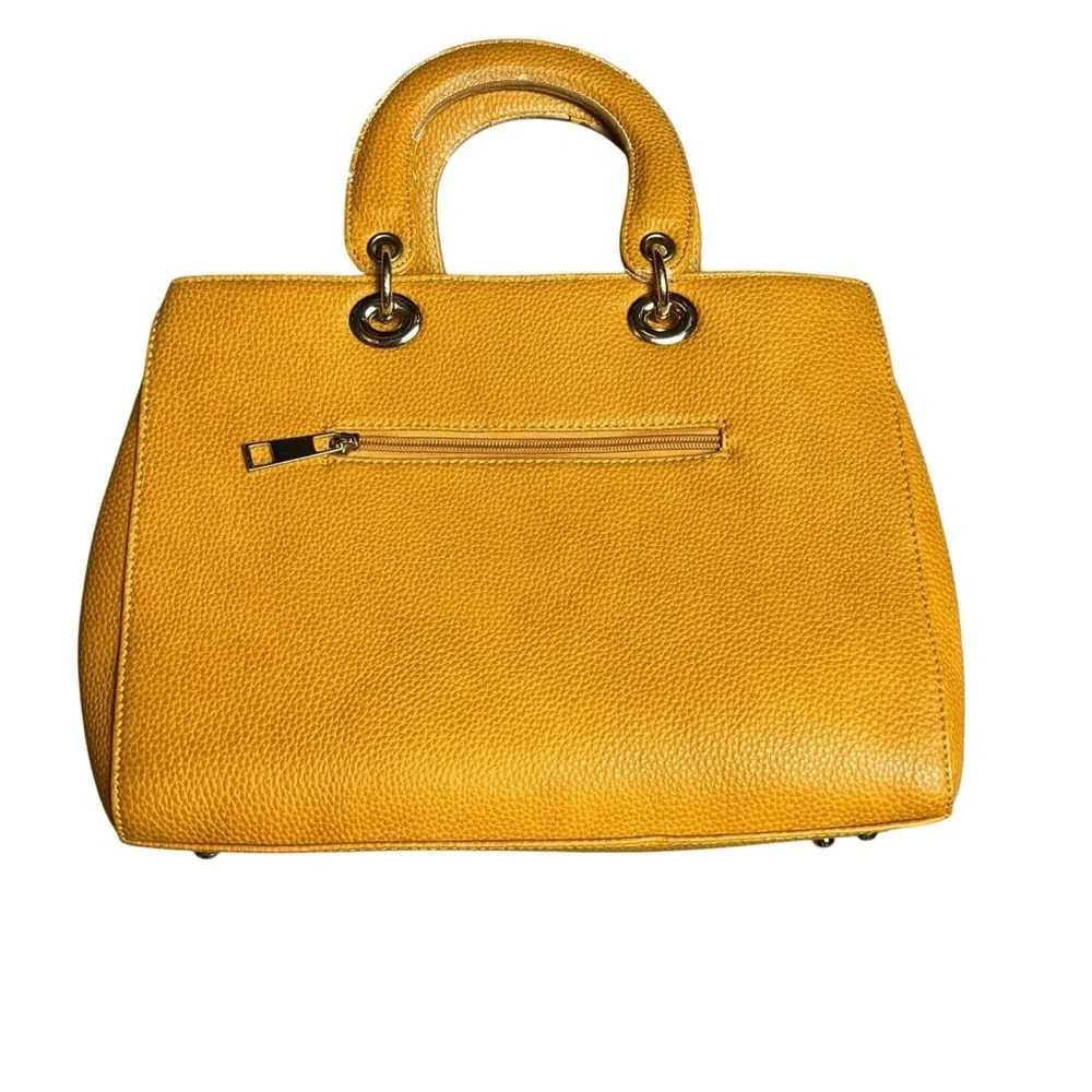 Kate Spade Pebble Leather Handbag Crossbody In Mustard Yellow